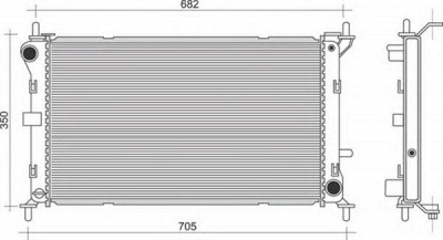 MAGNETI MARELLI 350213910000 -  Радиатор, охлаждение двигателя